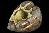 D Polished Utah Septarian Heart - Beautiful Crystals #79397-2